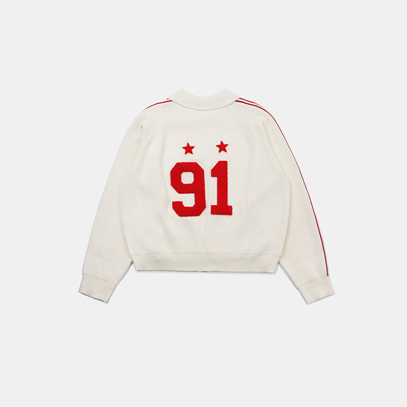 BADBLOOD Baddie Style Zip-Up Knit Cardigan