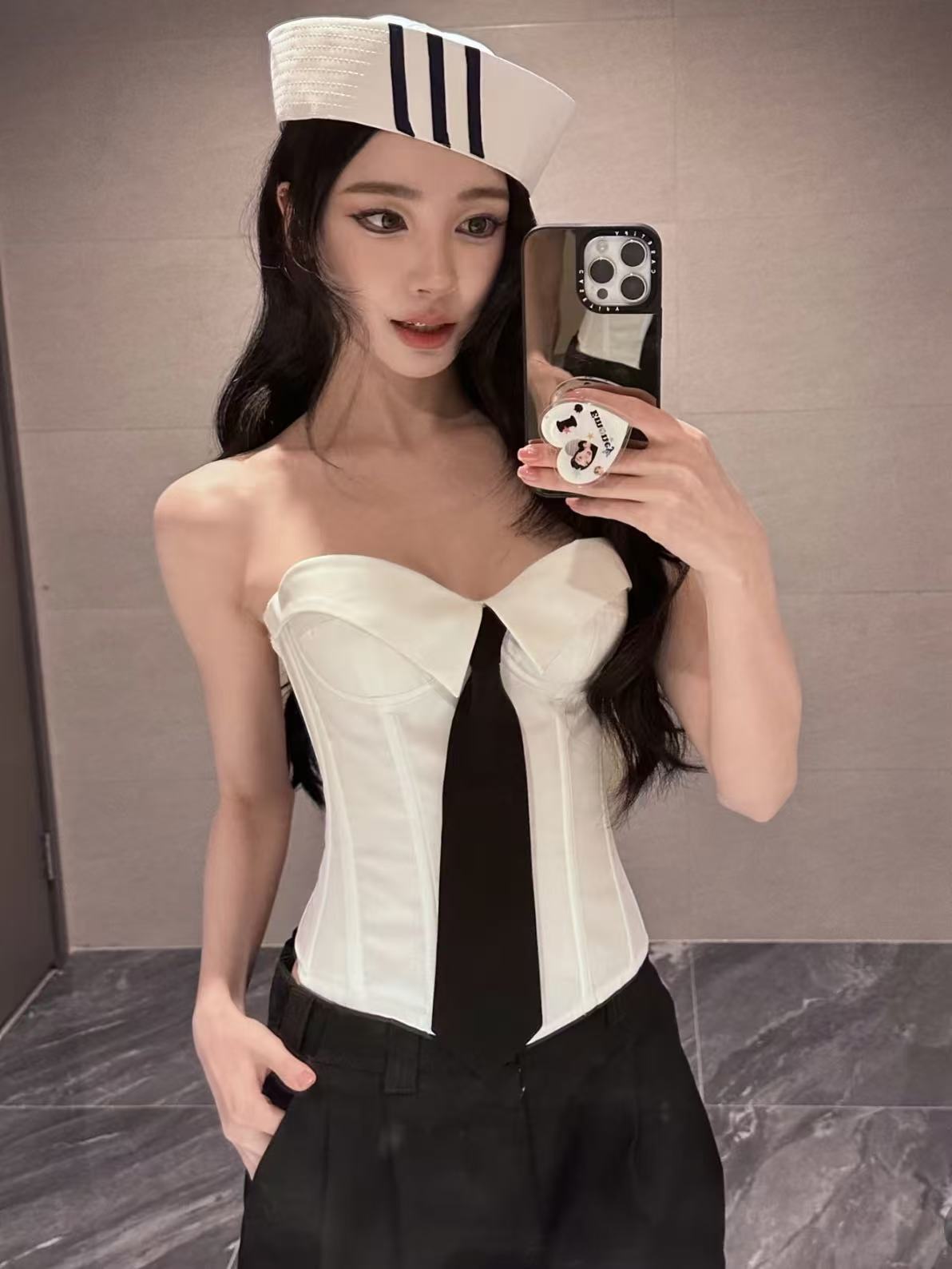 KC Jagger Tie Bustier Top