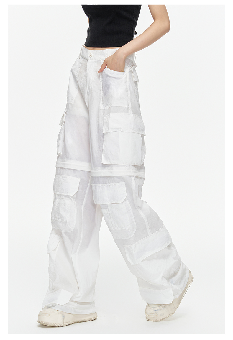 ARDENCODE Unisex Wide-Leg Cargo Pants – Lightweight Sun-Protective Fabric, Multiple Pockets