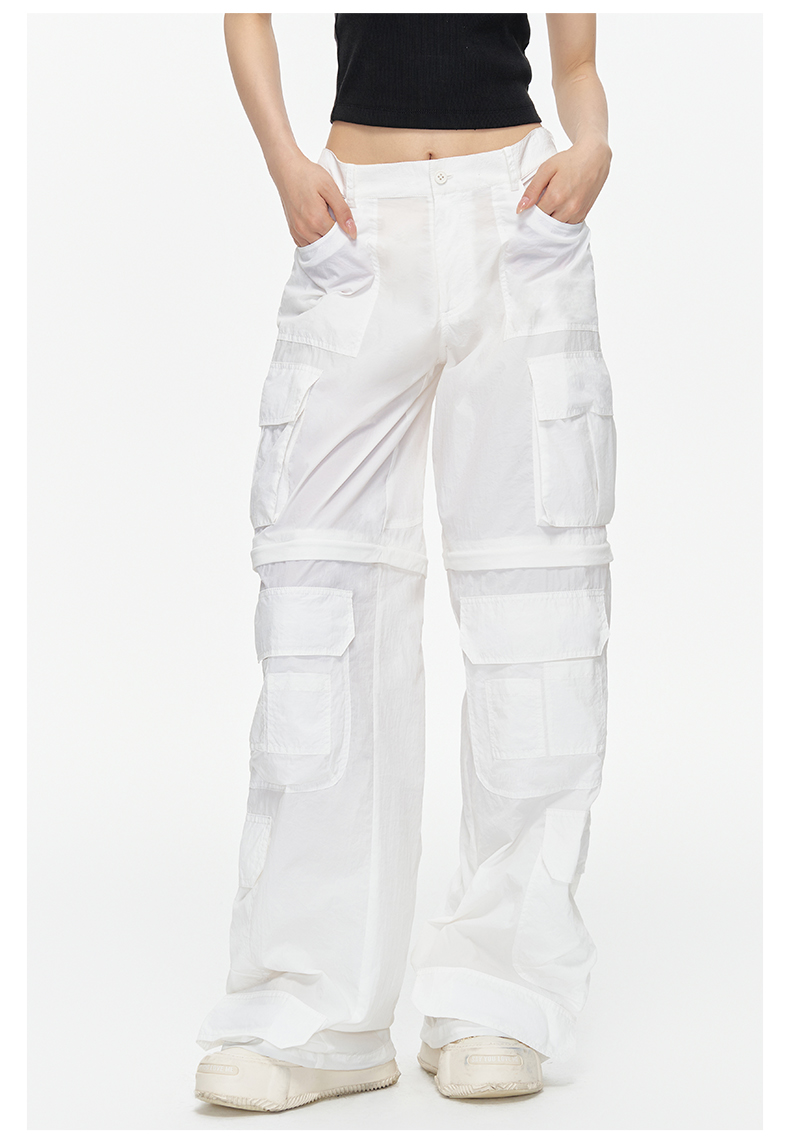 ARDENCODE Unisex Wide-Leg Cargo Pants – Lightweight Sun-Protective Fabric, Multiple Pockets
