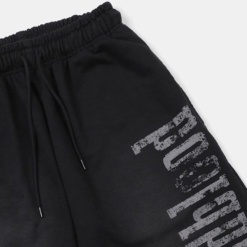 Retro Washed Wide-Leg Sweatpants — Loose American Casual
