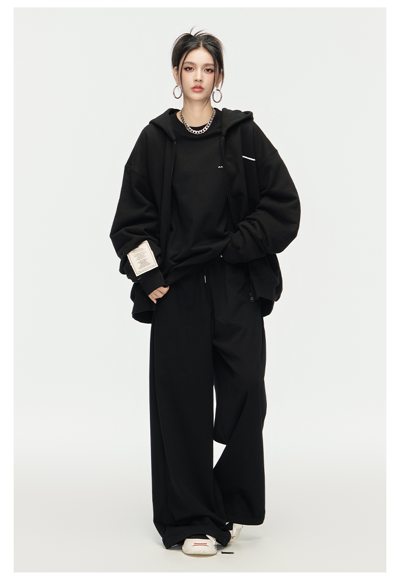 ARDENCODE Unisex Oversized Cotton Zip Hoodie