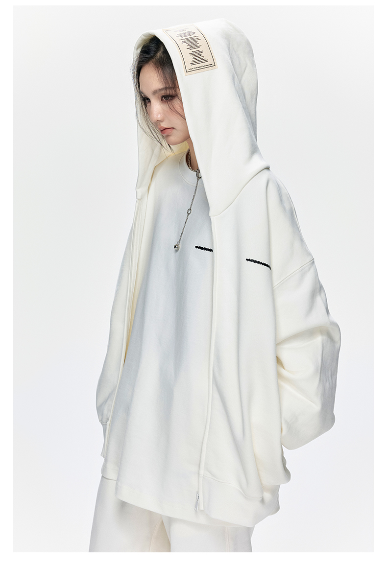 ARDENCODE Unisex Oversized Cotton Zip Hoodie