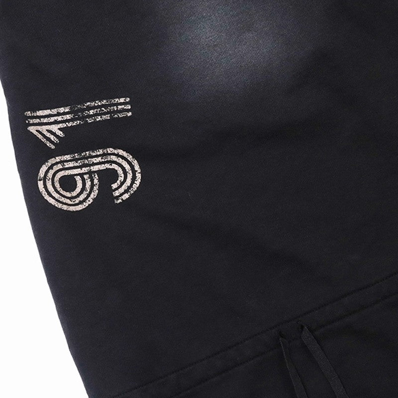 Retro Washed Wide-Leg Sweatpants — Loose American Casual