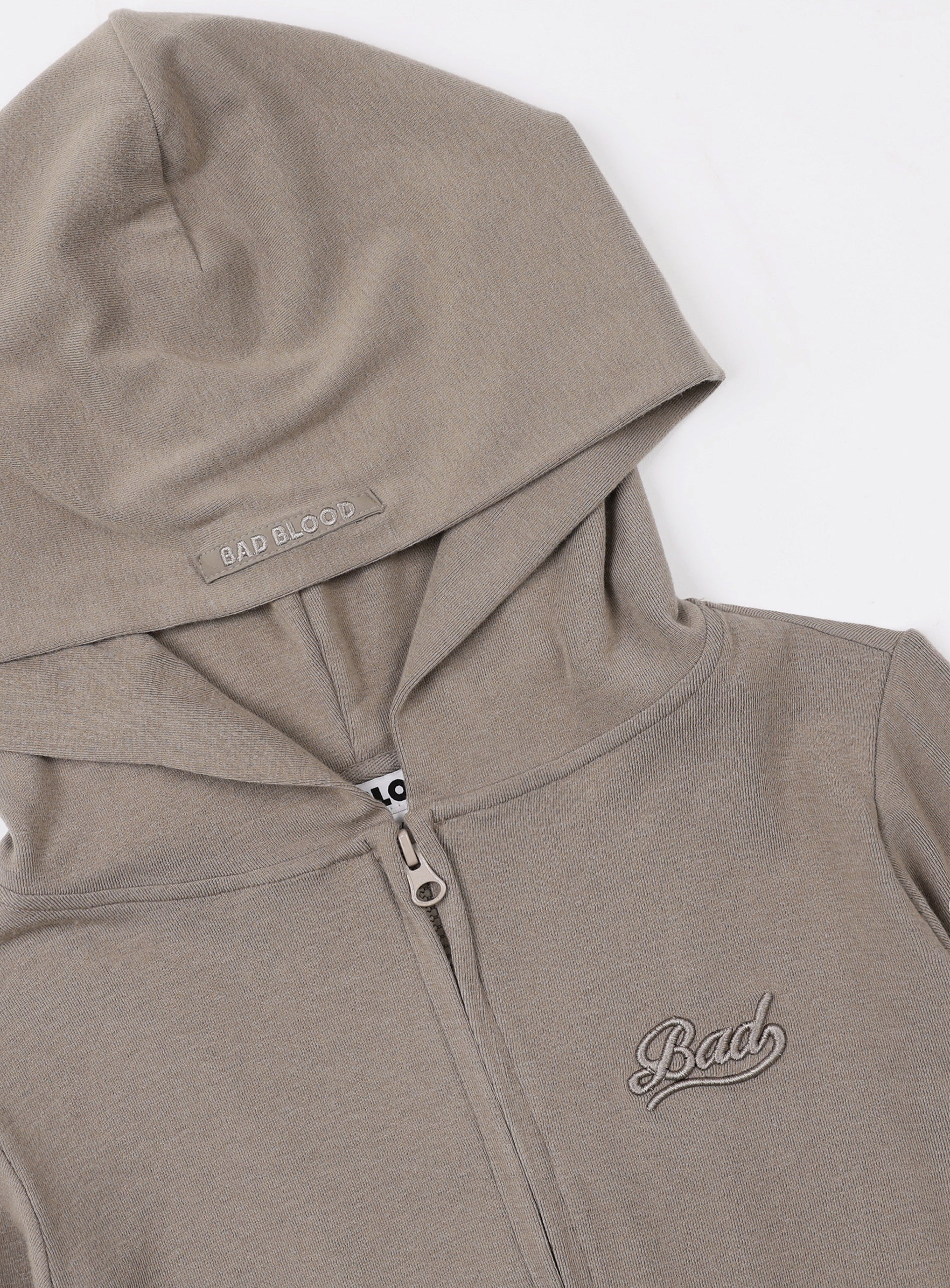 Cropped Zip Hoodie with Hood — Fitted & Flirty