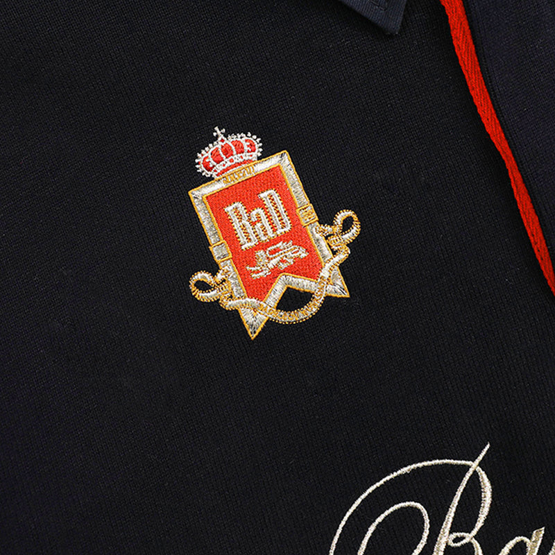 American Retro Oversized Polo Long Sleeve Sweatshirt