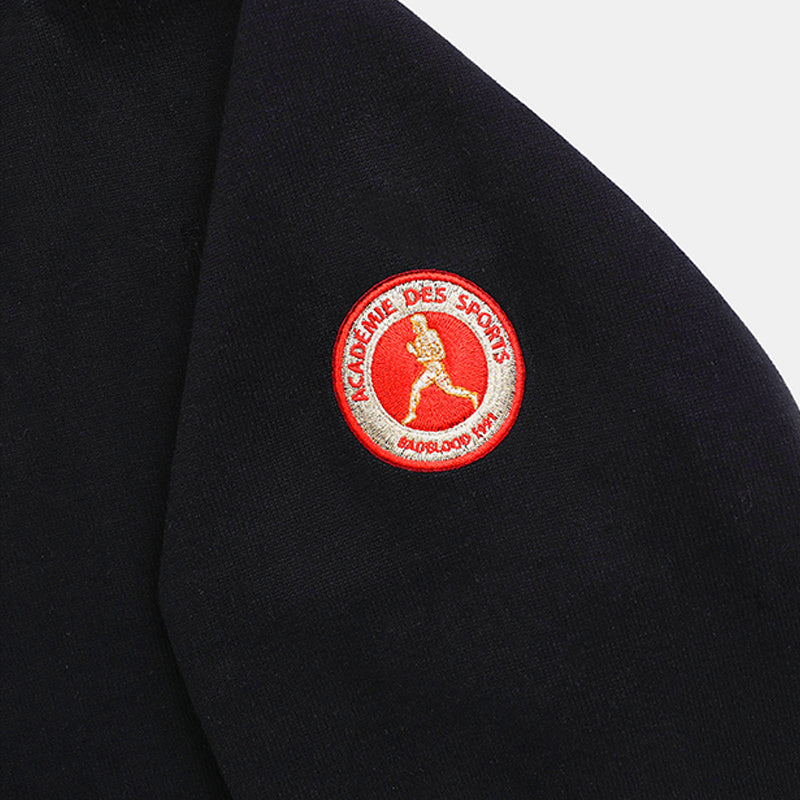 American Retro Oversized Polo Long Sleeve Sweatshirt