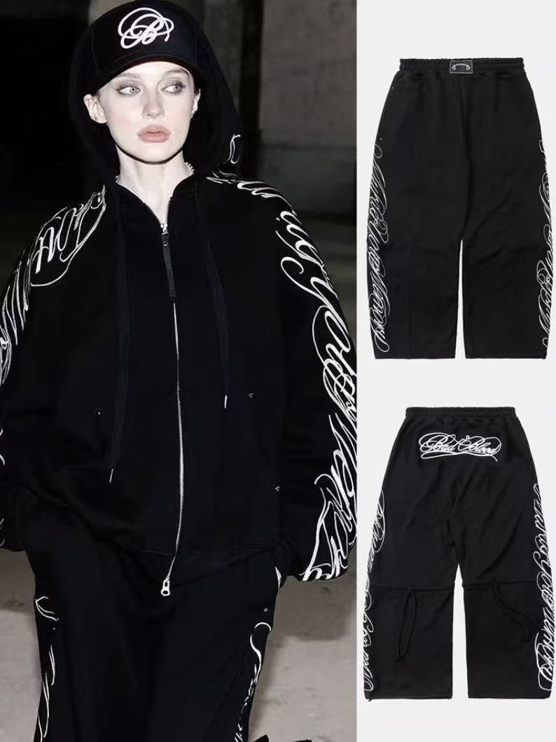 Badblood Vintage Embroidered Straight Pants