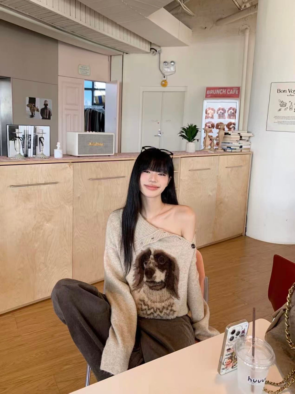 KC Jagger Puppy Collar Knit Sweater