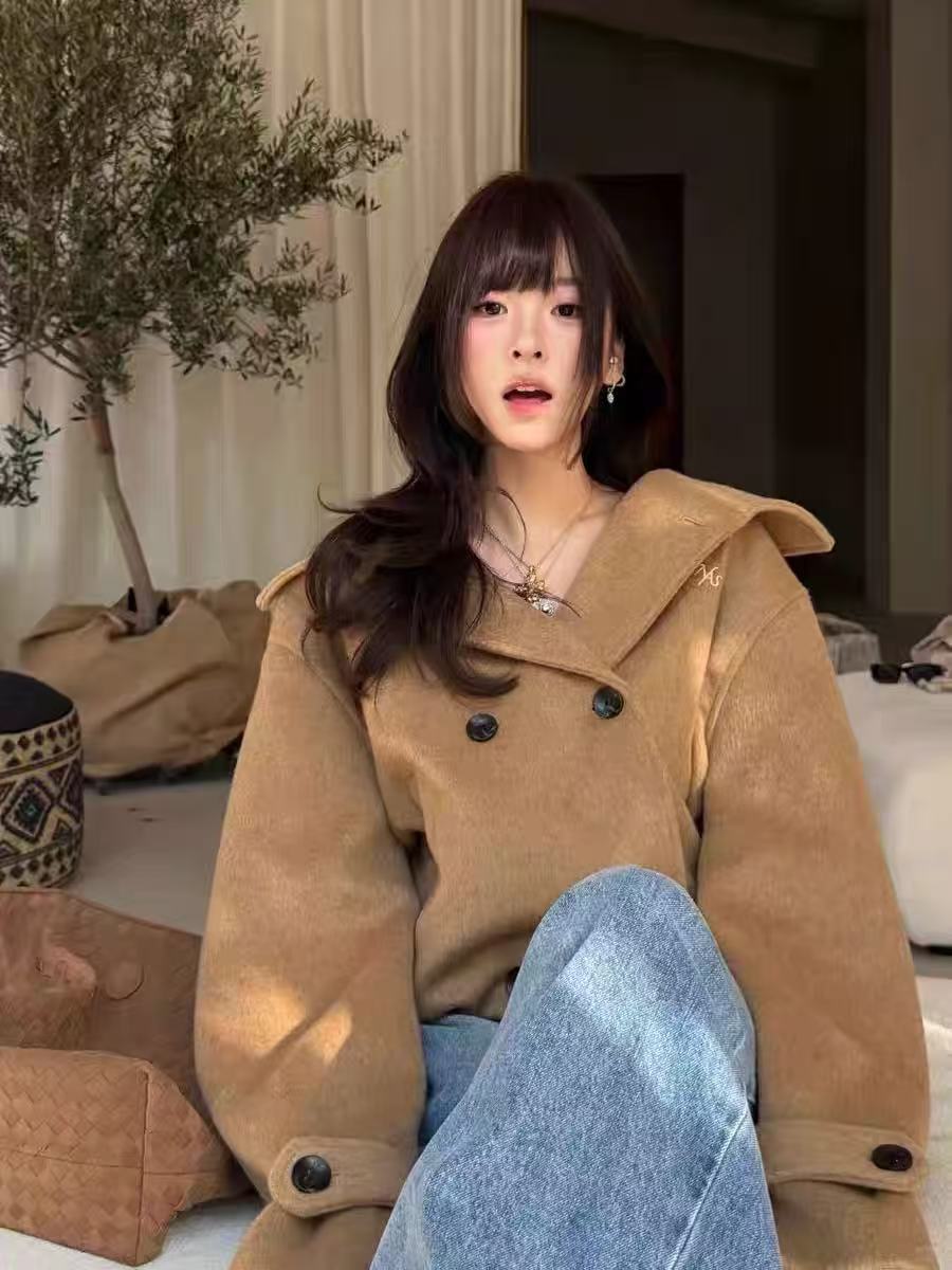 NAWS Rose Oversized Wollen Coat
