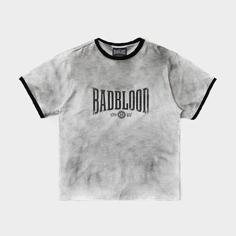 badblood 复古水洗短袖T恤 qq