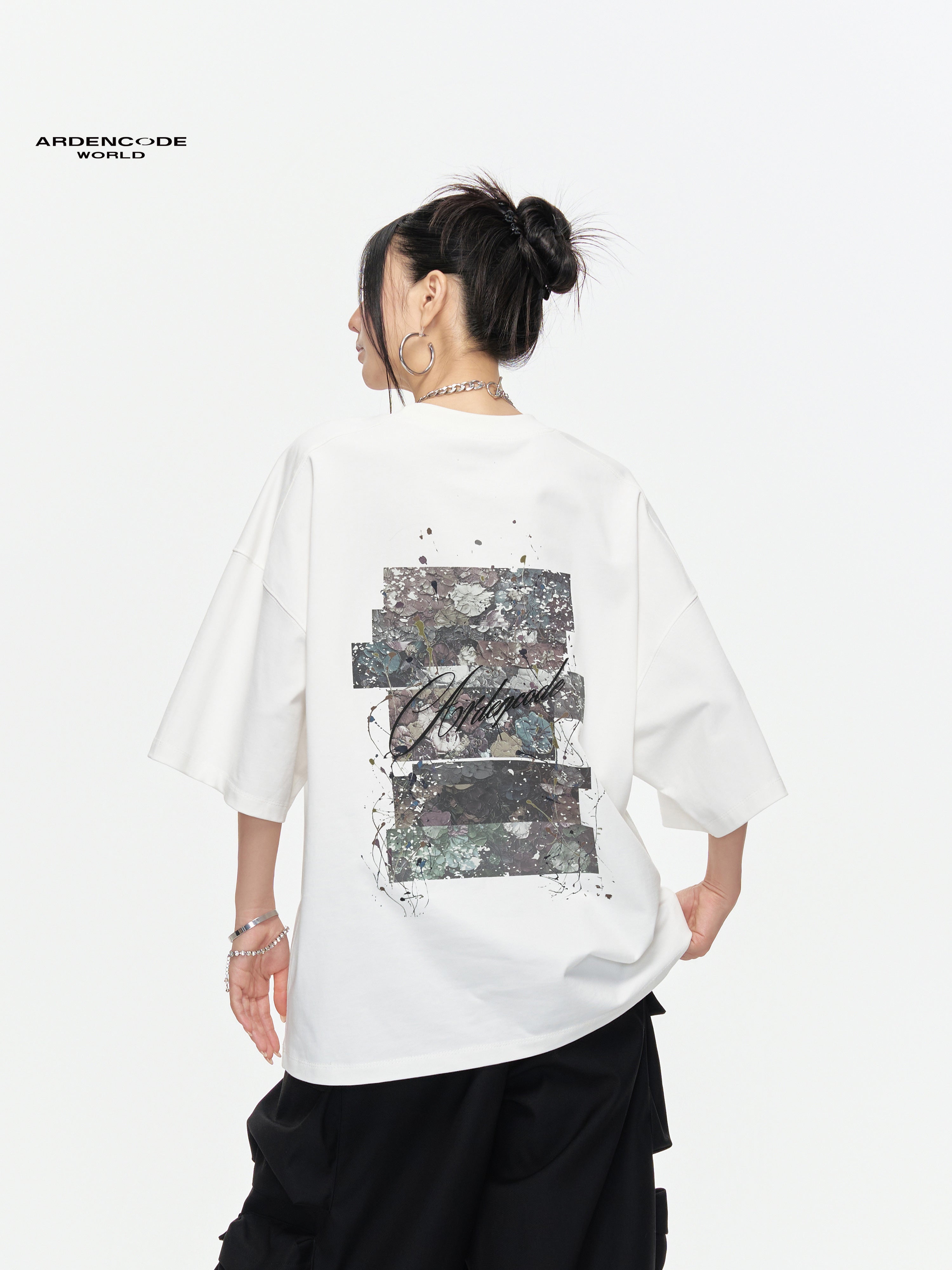 ARDENCODE Vintage Oversized Heavyweight Cotton T-Shirt – Unisex 320G Graphic Tee