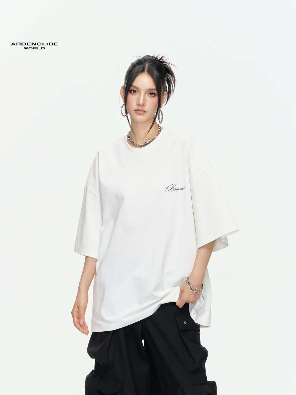 ARDENCODE Vintage Oversized Heavyweight Cotton T-Shirt – Unisex 320G Graphic Tee