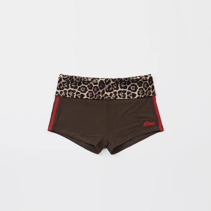 BADBLOOD American Baddie Leopard Print Shorts