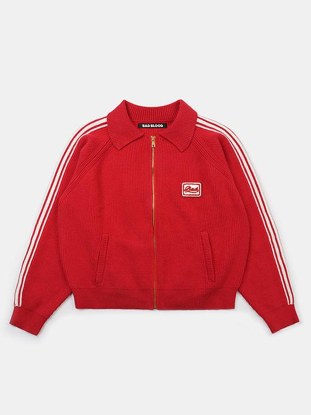 BADBLOOD Baddie Style Zip-Up Knit Cardigan