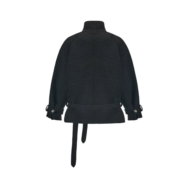 NAWS Relaxed Cropped Wool Barn Jacket