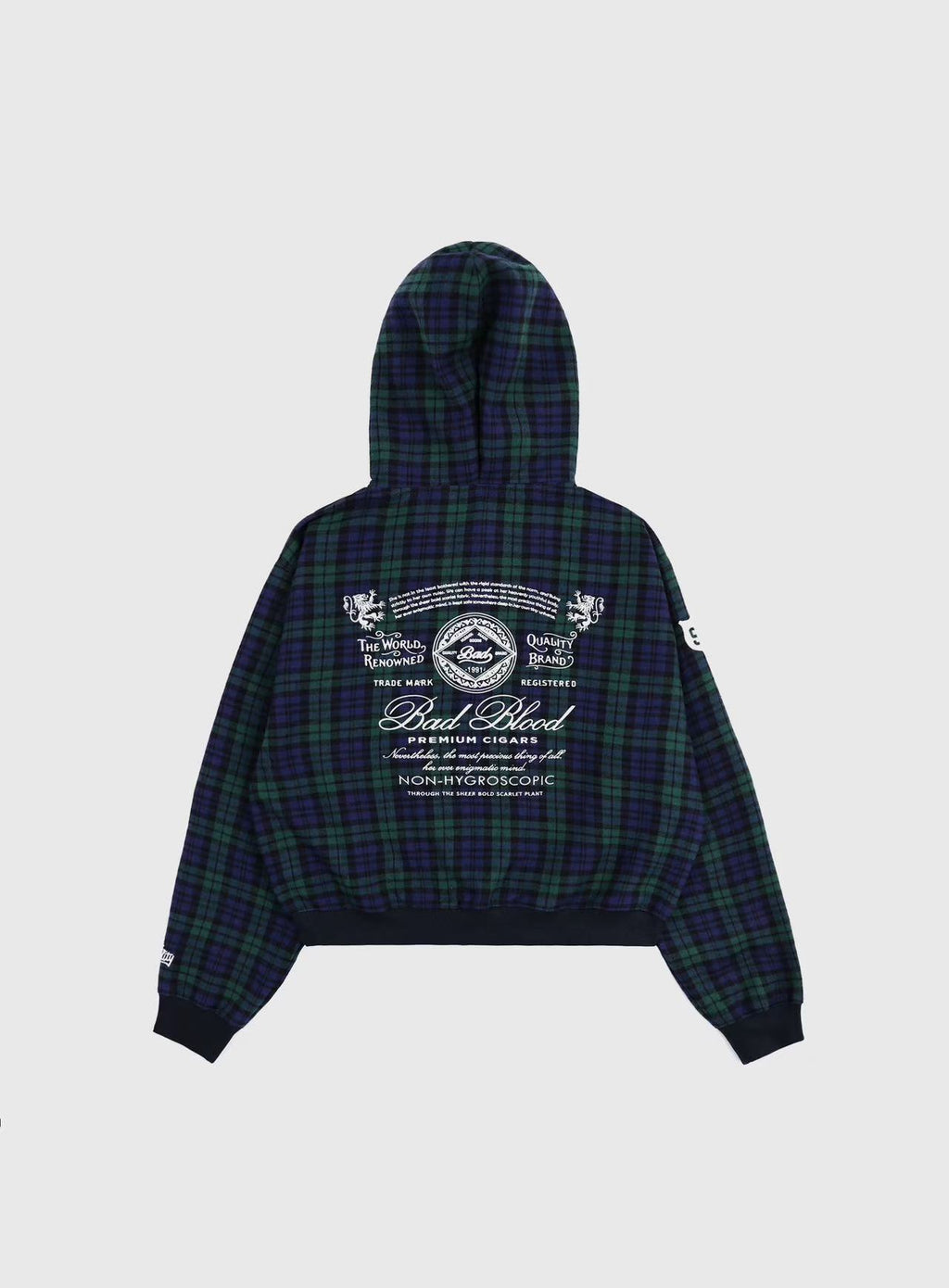 BADBLOOD Classic Check Hooded Zip-Up
