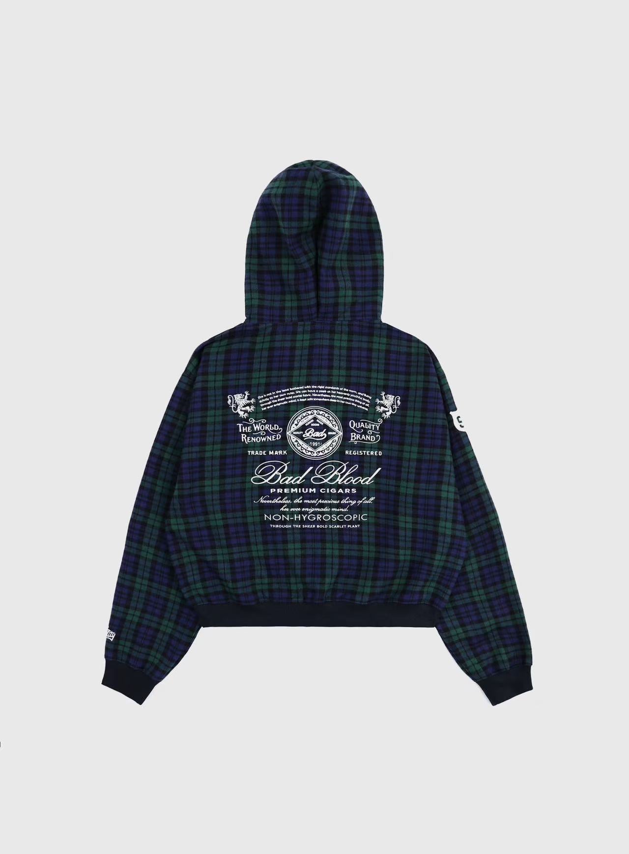 BADBLOOD Classic Check Hooded Zip-Up