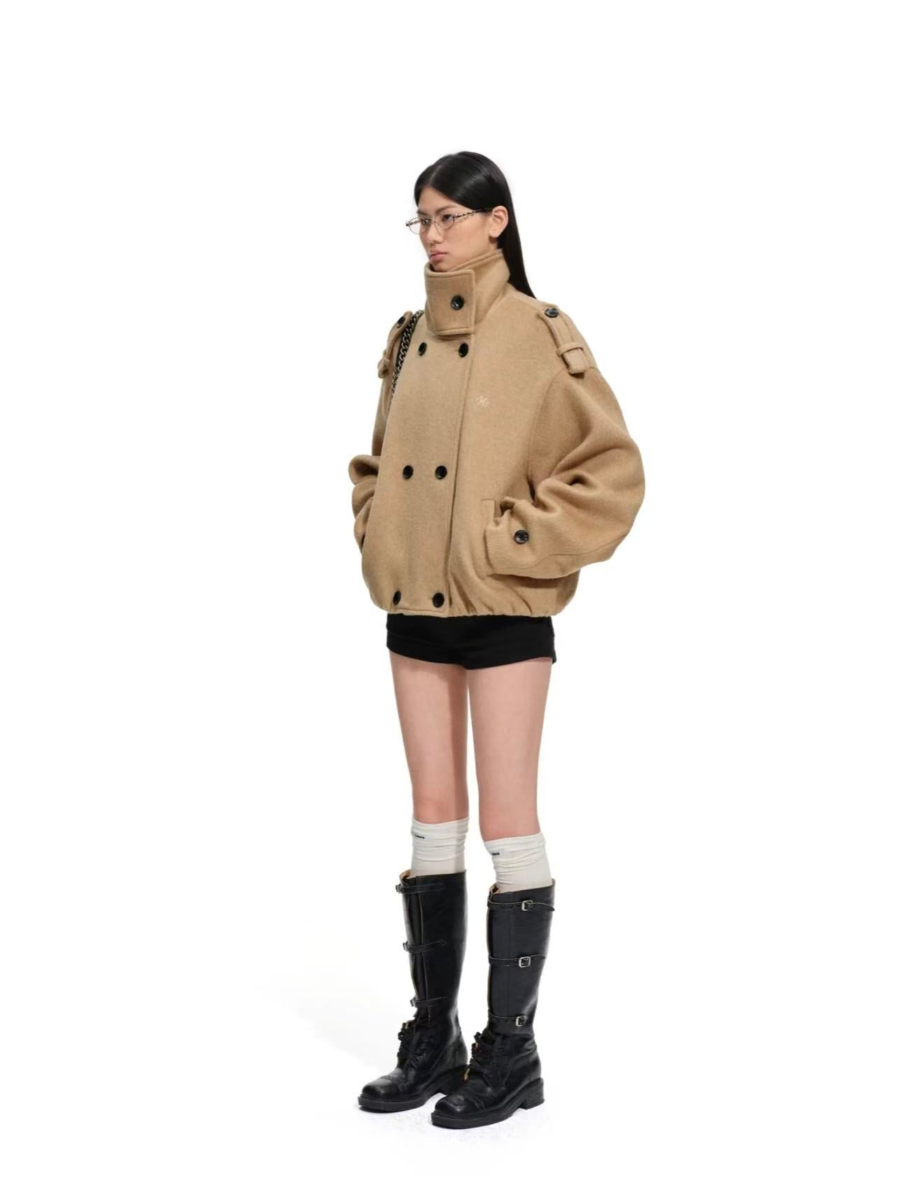 NAWS Rose Oversized Wollen Coat