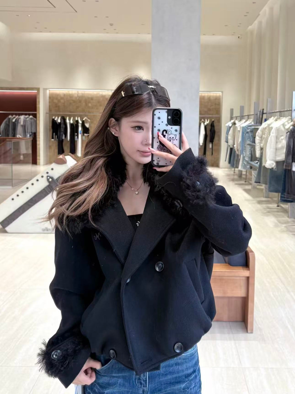 NAWS Snow Melt Polar Oversized Woollen Coat