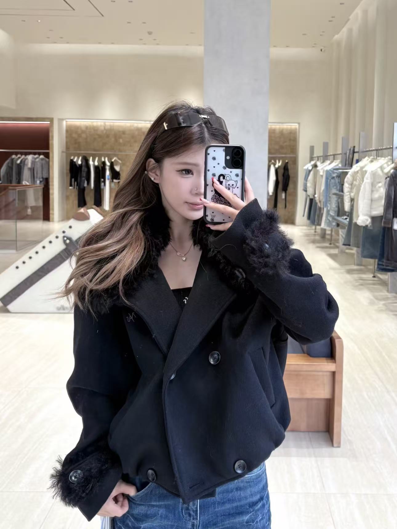 NAWS Snow Melt Polar Oversized Woollen Coat