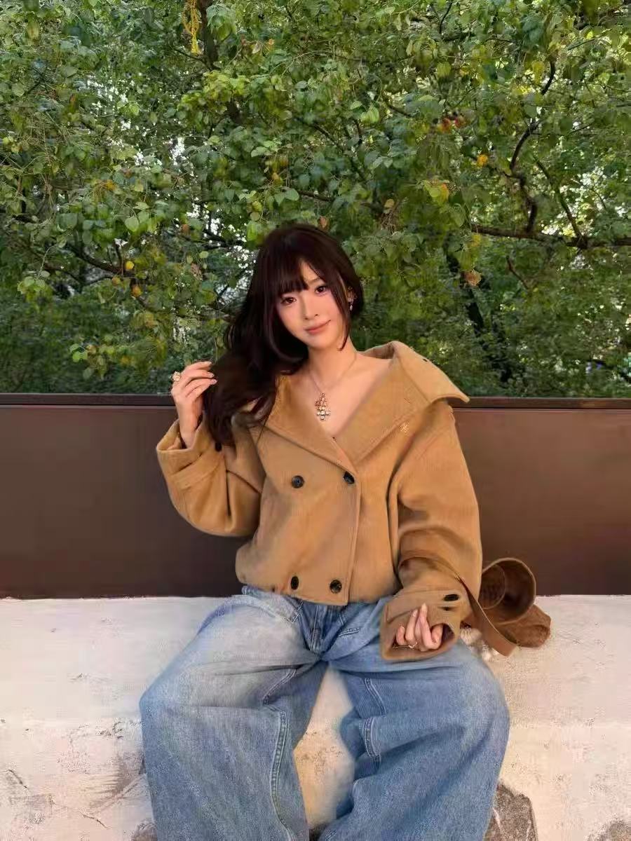 NAWS Rose Oversized Wollen Coat