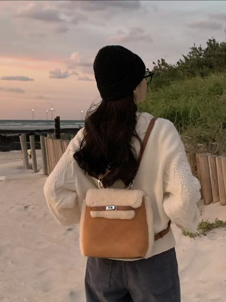 Ozlana Ugg Teddy Fleece Backpack