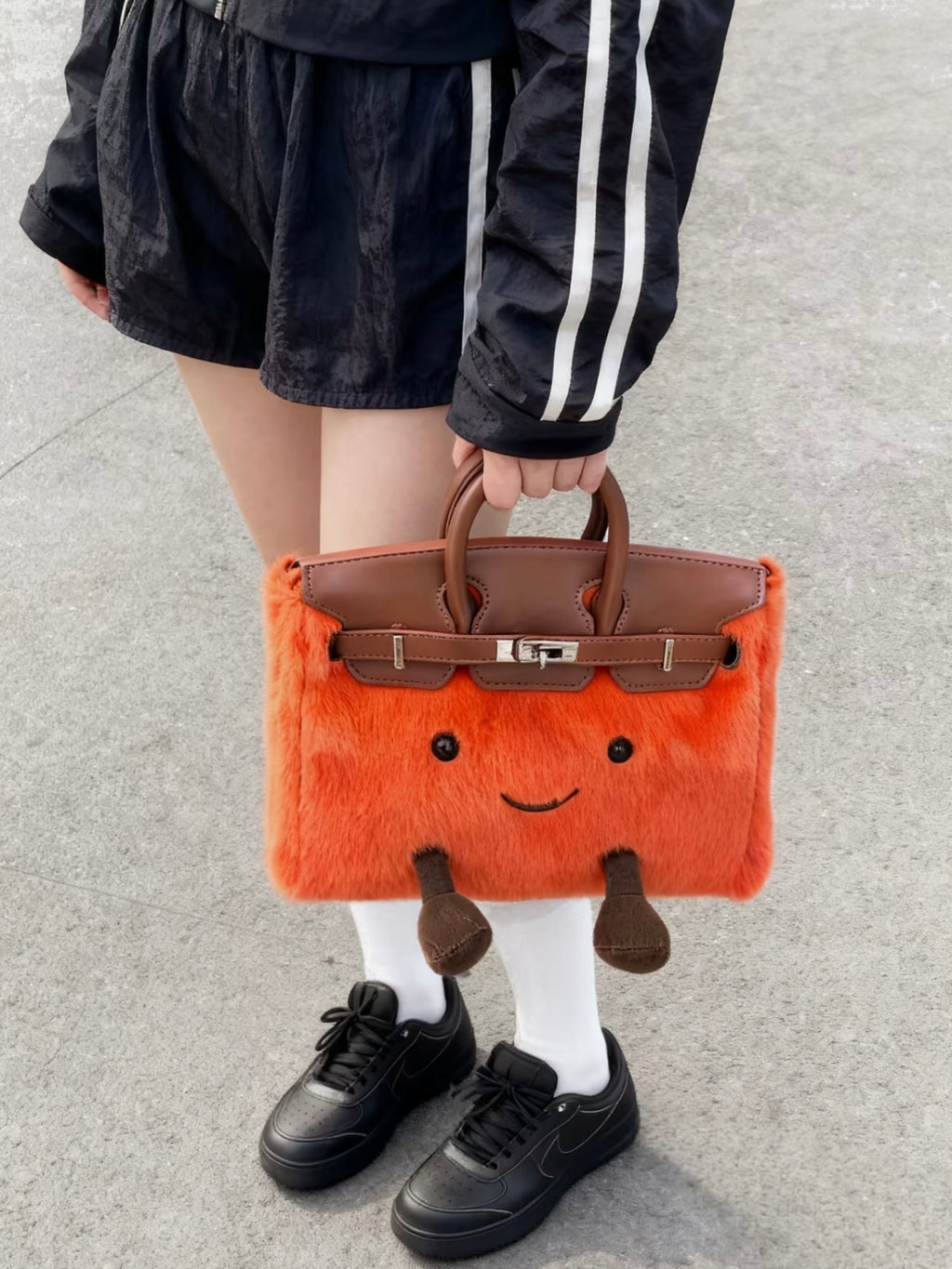 Jellykin Style Fluff Birkin Bag — Medium Size