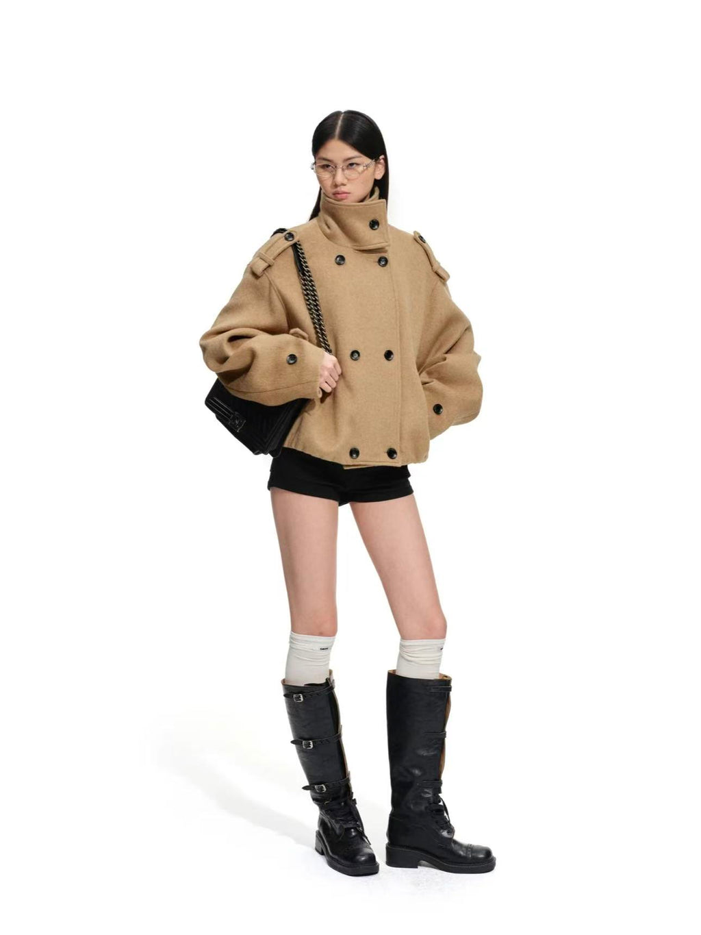 NAWS Rose Oversized Wollen Coat