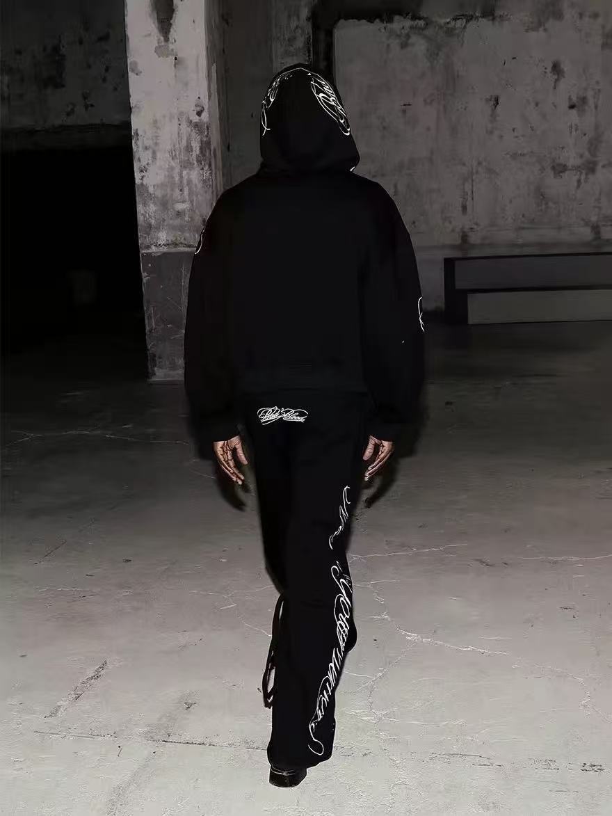 Badblood Vintage Embroidered Straight Pants