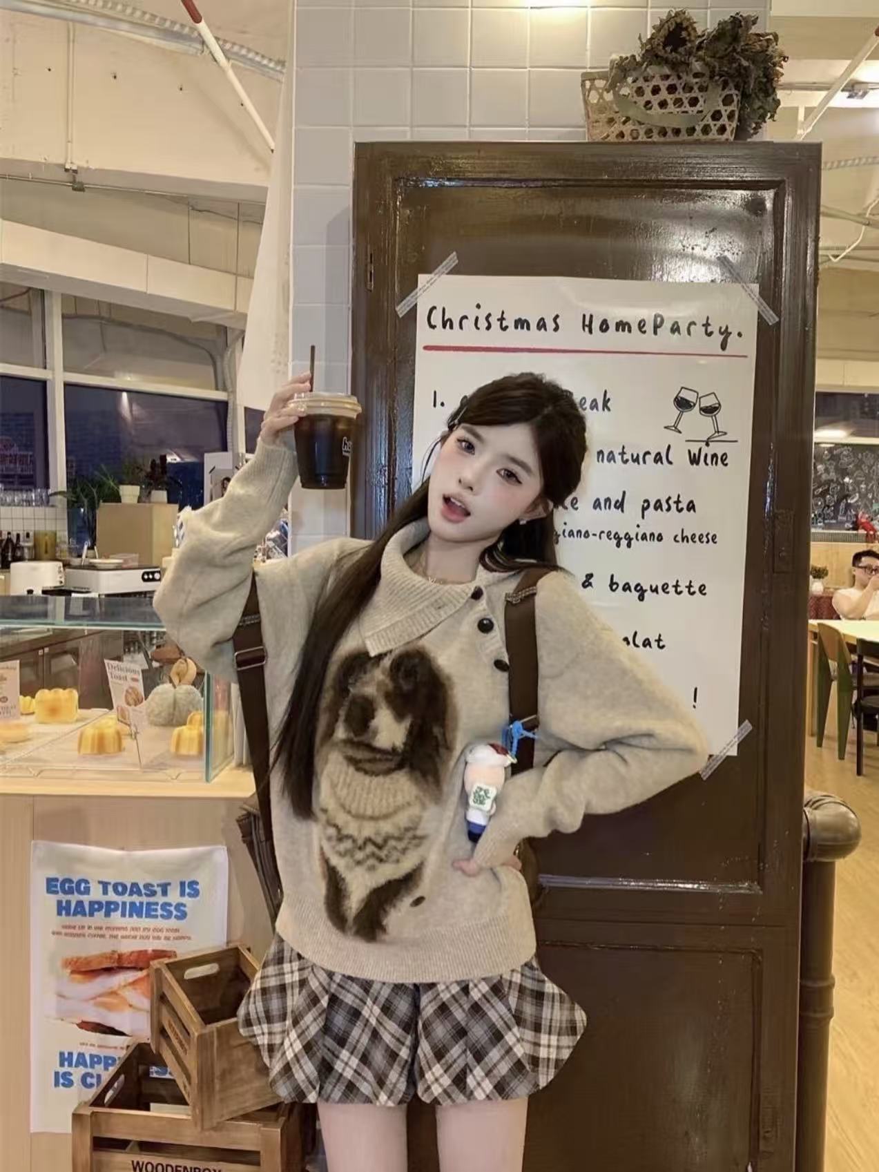 KC Jagger Puppy Collar Knit Sweater