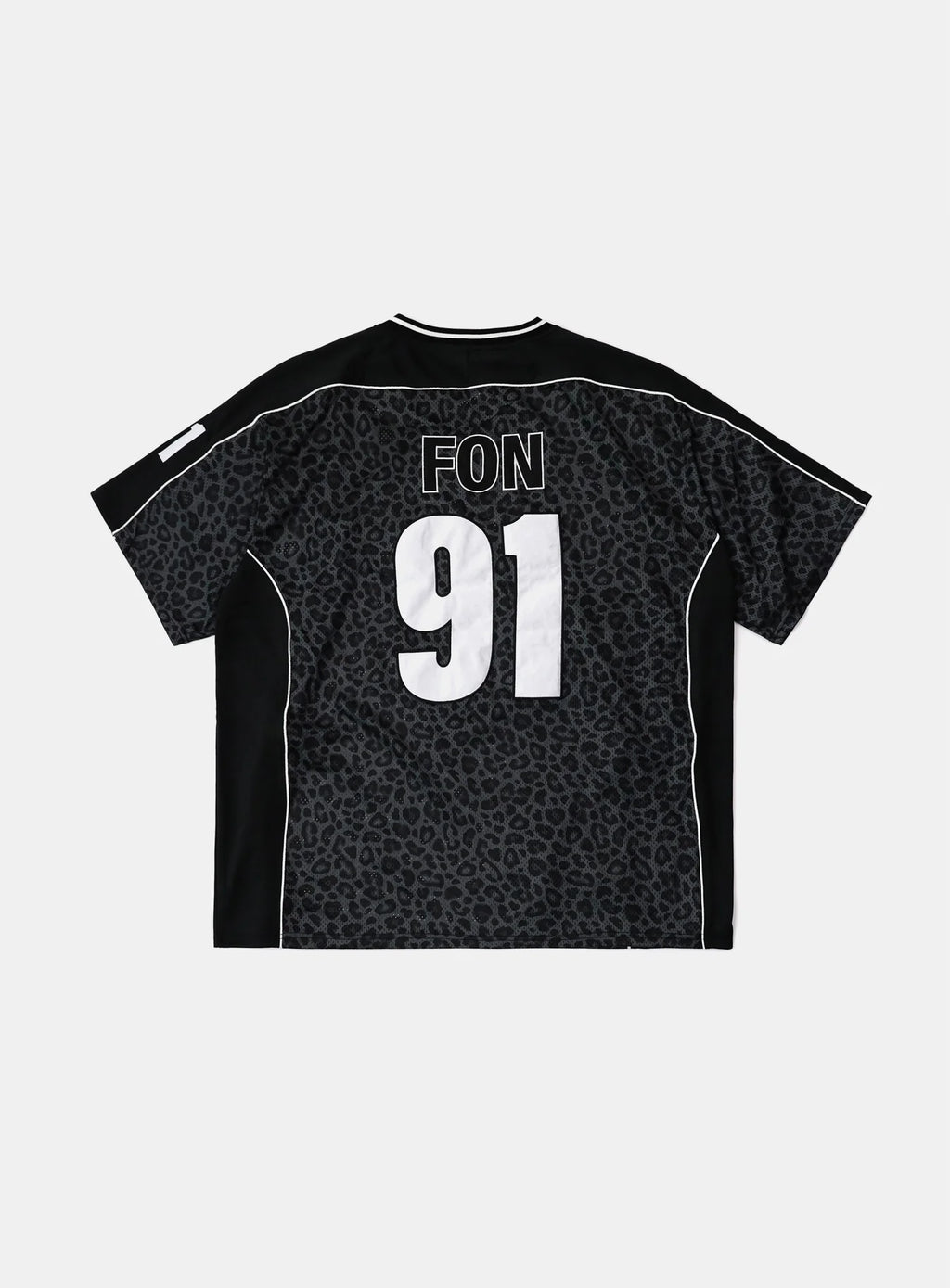 Badblood Vintage Mesh Jersey T-Shirt — Black Leopard