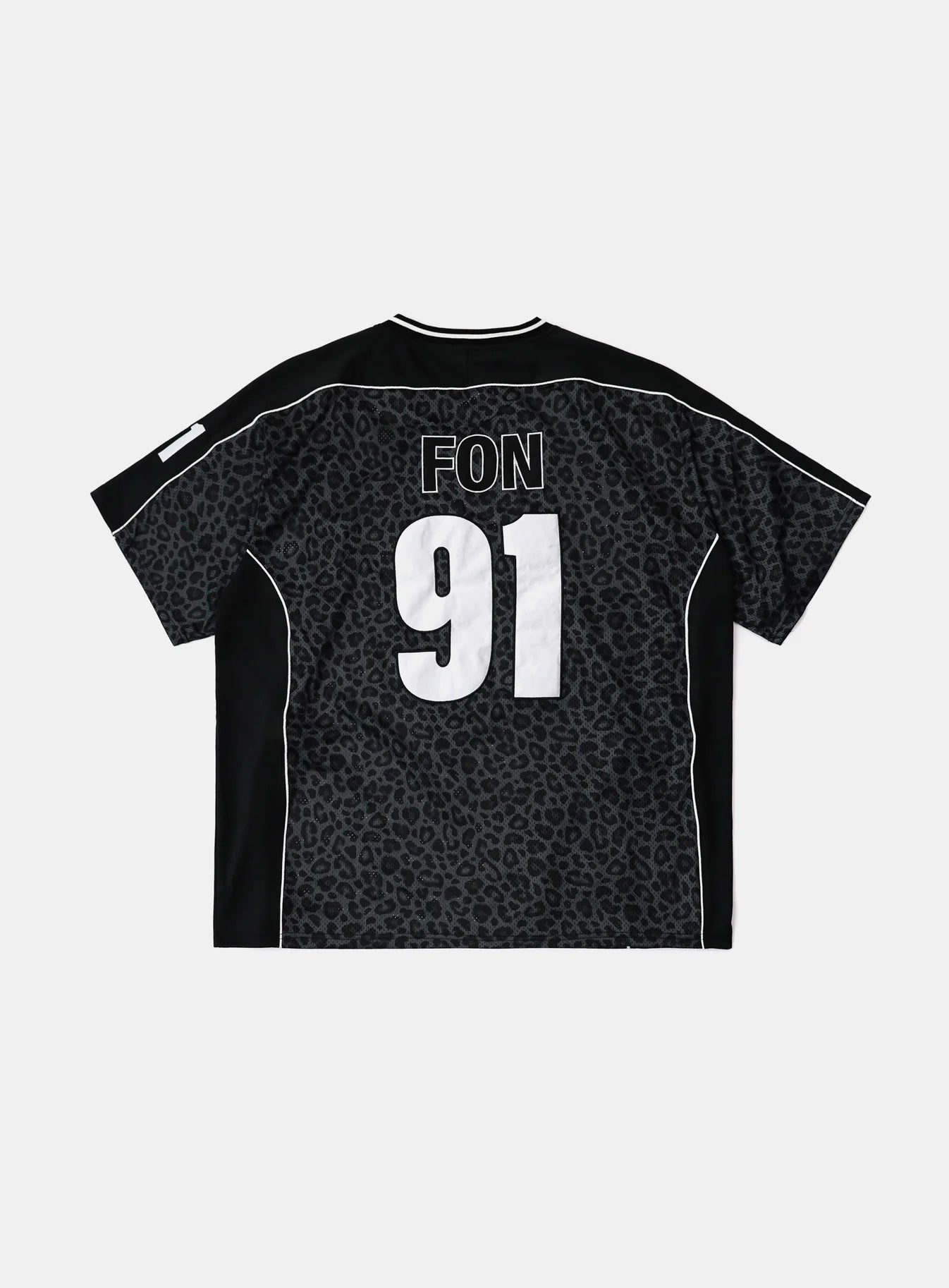 Badblood Vintage Mesh Jersey T-Shirt — Black Leopard