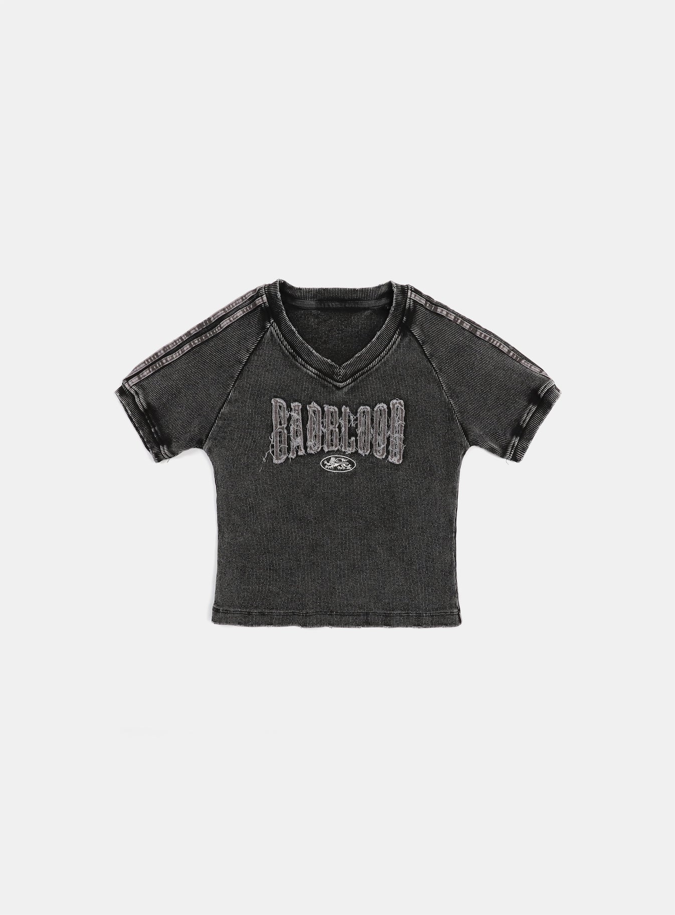 BADBLOOD Rusty Denim V-Neck T-Shirt