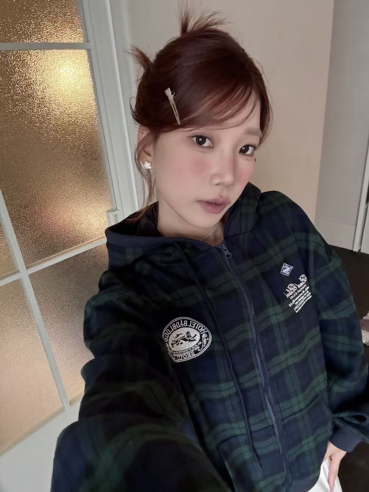 BADBLOOD Classic Check Hooded Zip-Up