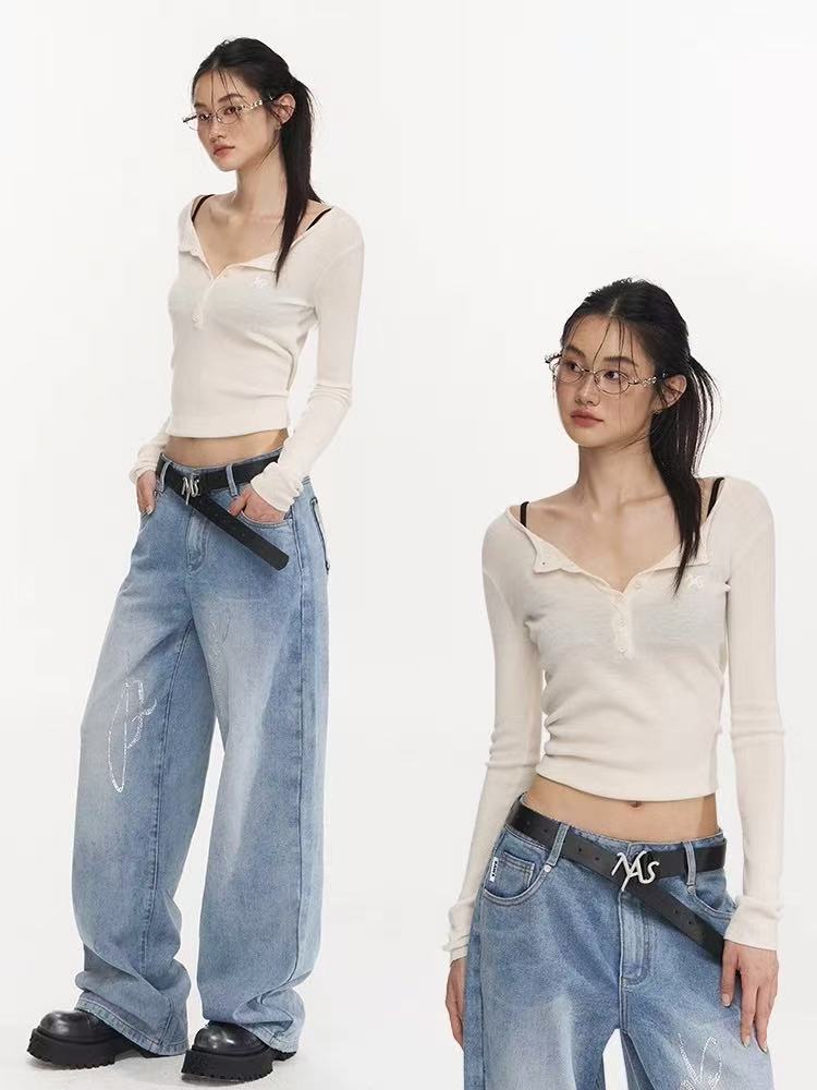 NAWS Cable-Knit Merino Wool Henley Top