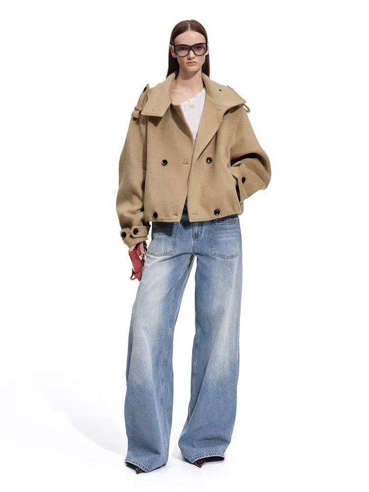 NAWS Rose Oversized Wollen Coat