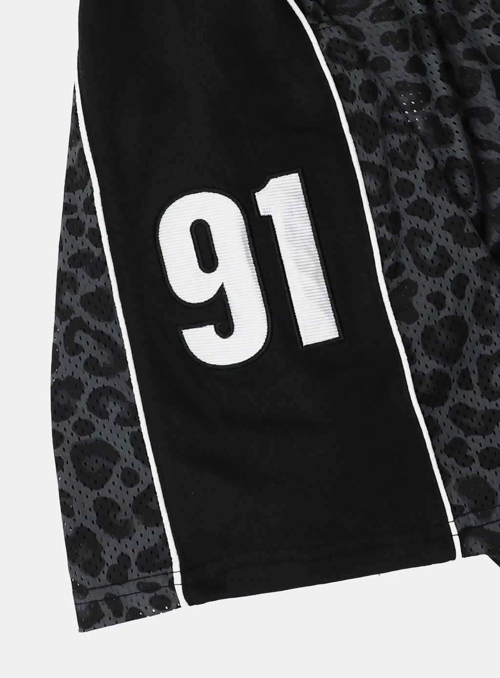 Badblood Vintage Mesh Jersey T-Shirt — Black Leopard