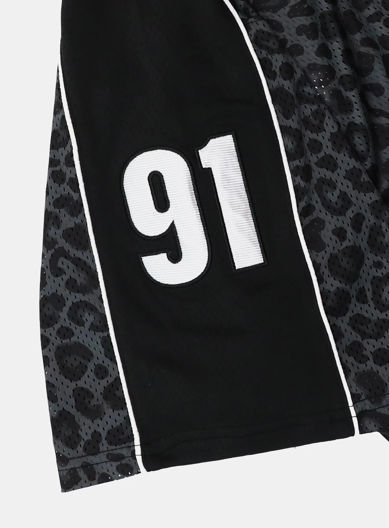 Badblood Vintage Mesh Jersey T-Shirt — Black Leopard