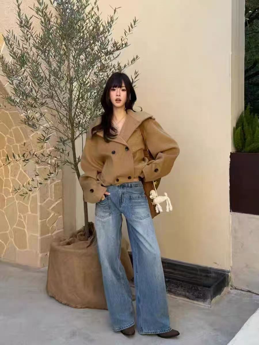 NAWS Rose Oversized Wollen Coat