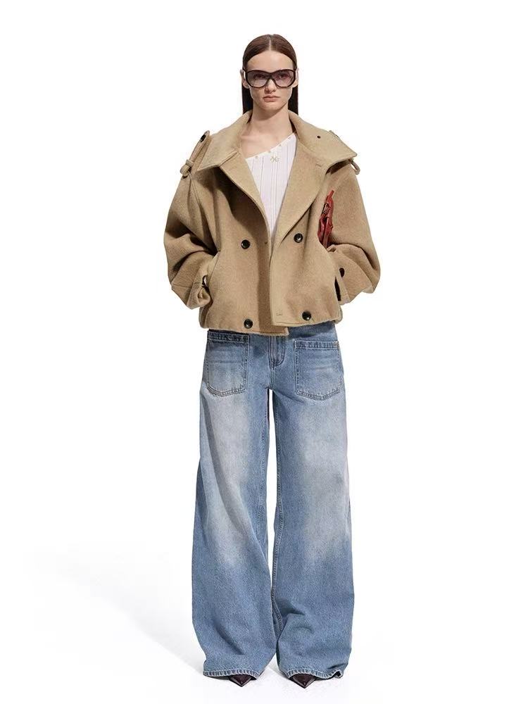 NAWS Rose Oversized Wollen Coat