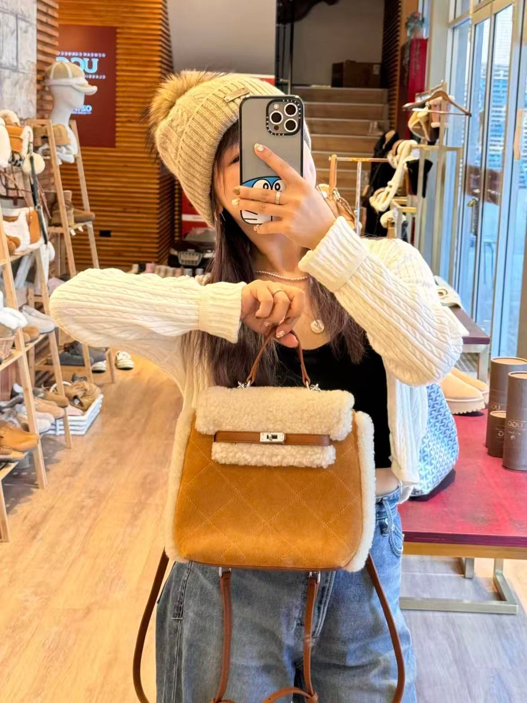 Ozlana Ugg Teddy Fleece Backpack