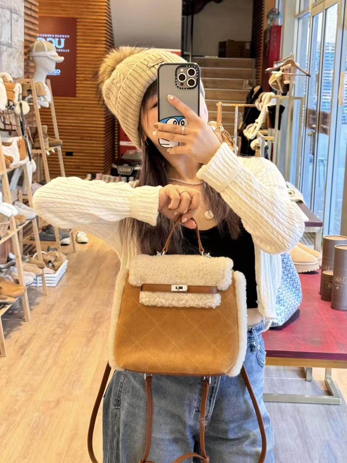 Ozlana Ugg Teddy Fleece Backpack