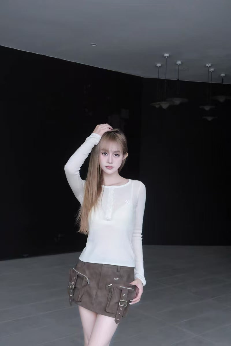 NAWS Cable-Knit Merino Wool Henley Top