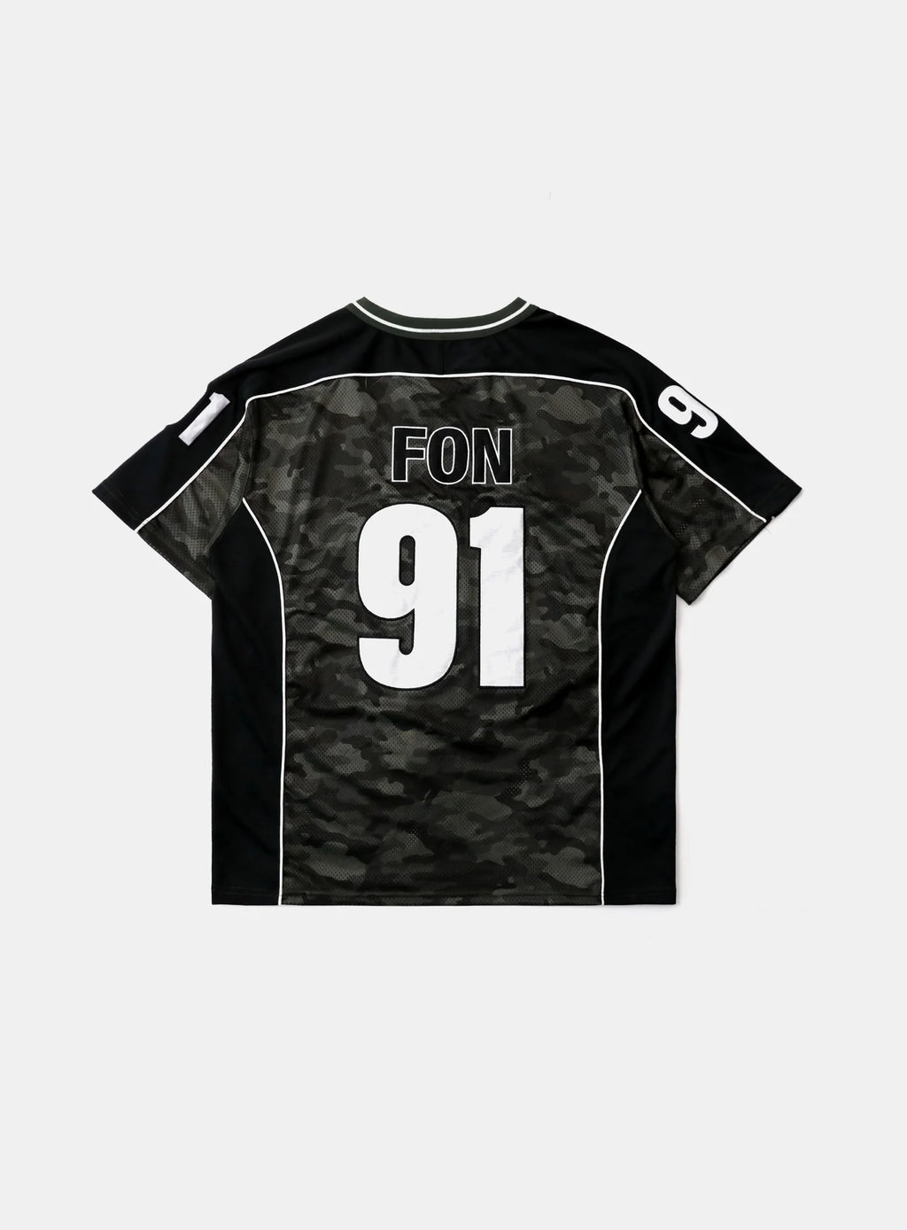 Badblood Vintage Mesh Jersey T-Shirt — Green Camo