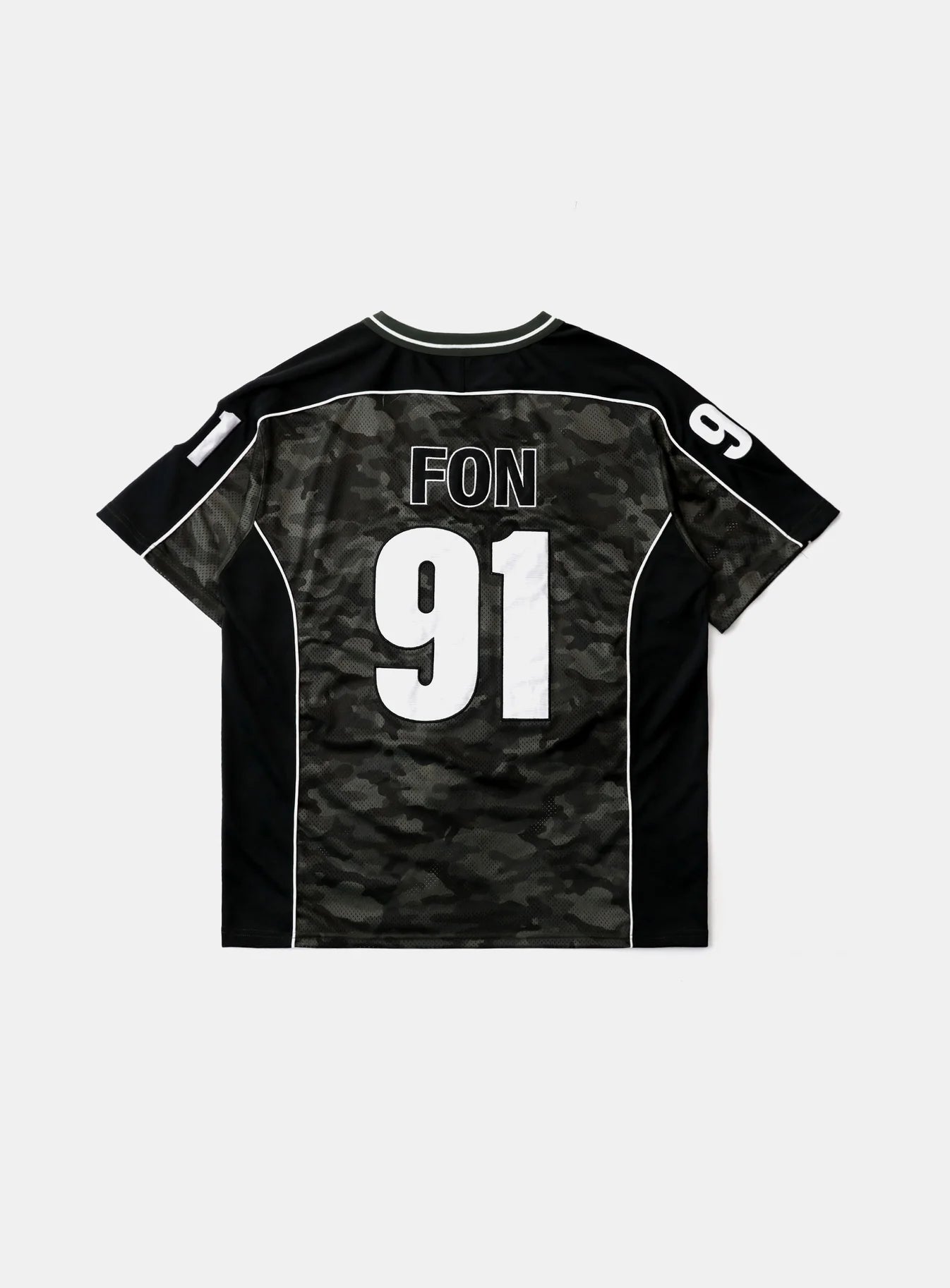 Badblood Vintage Mesh Jersey T-Shirt — Green Camo