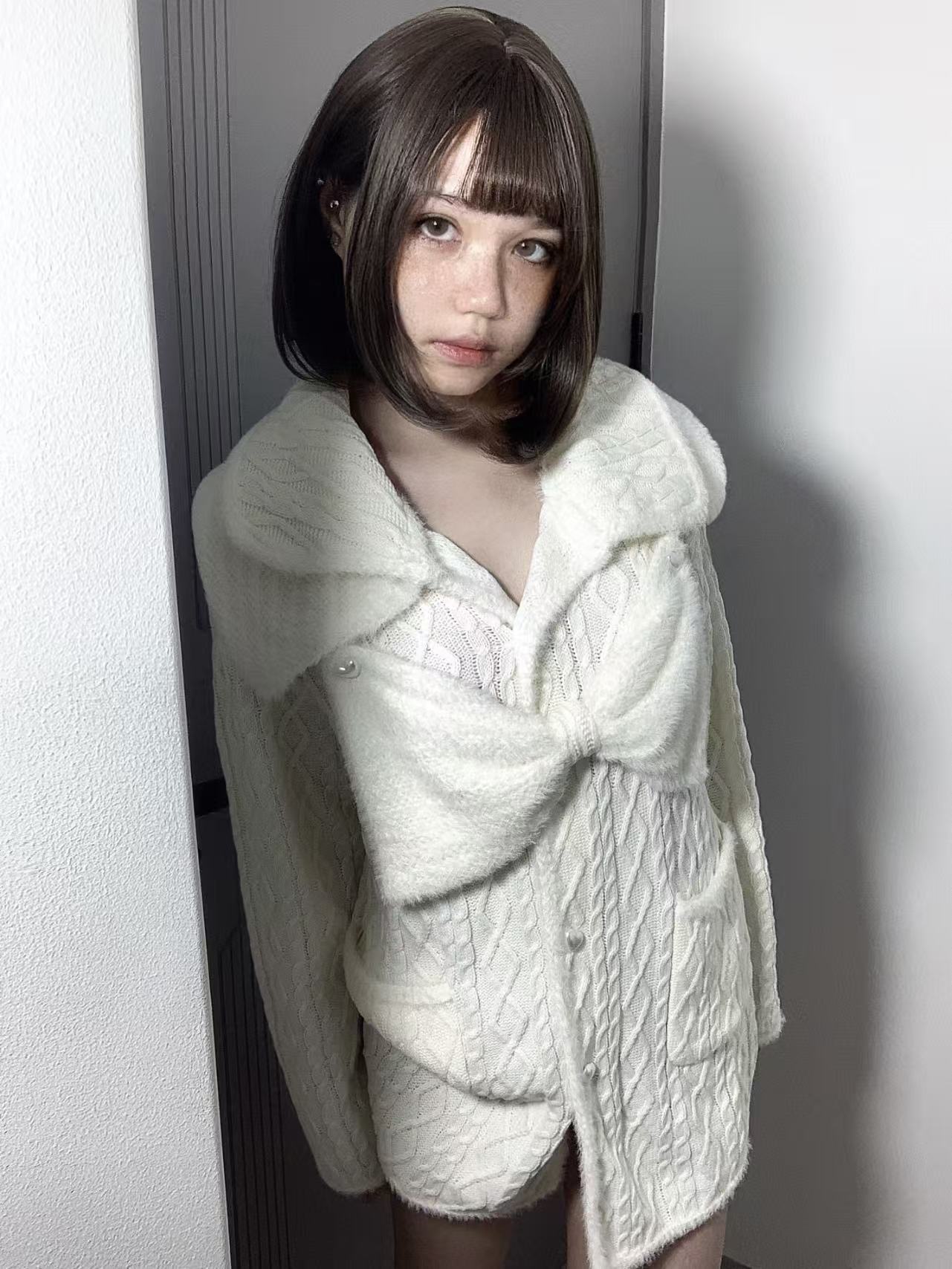 Jqwention Bow-Knot Knit Cardigan