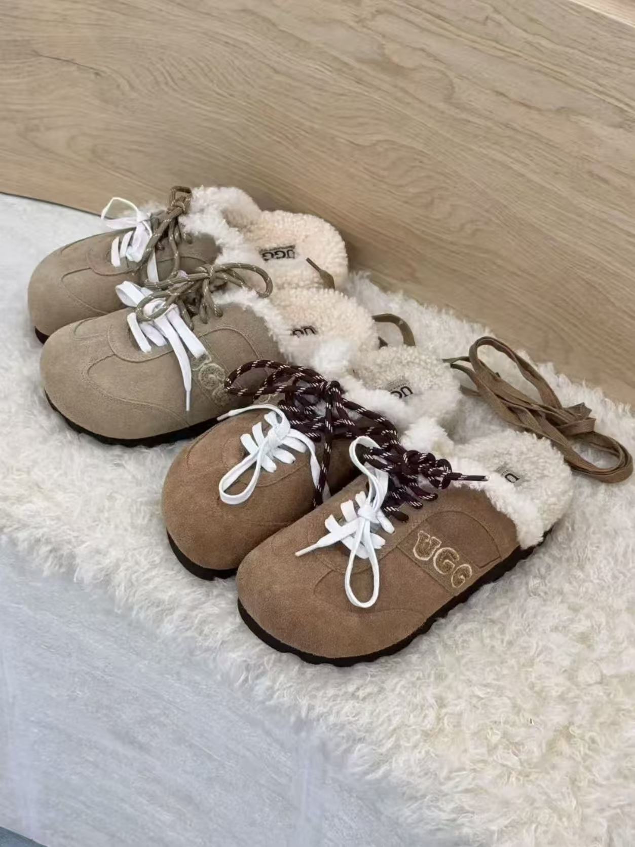 UGG OZWEAR Fuzzy Birken Slippers