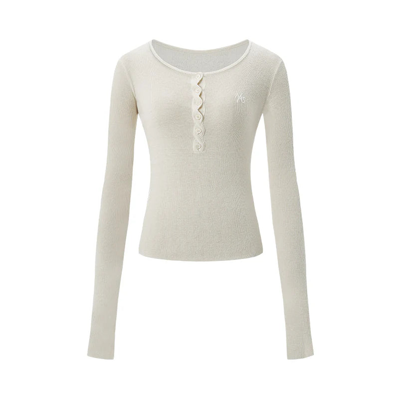 NAWS Cable-Knit Merino Wool Henley Top