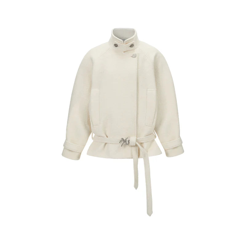 NAWS Relaxed Cropped Wool Barn Jacket